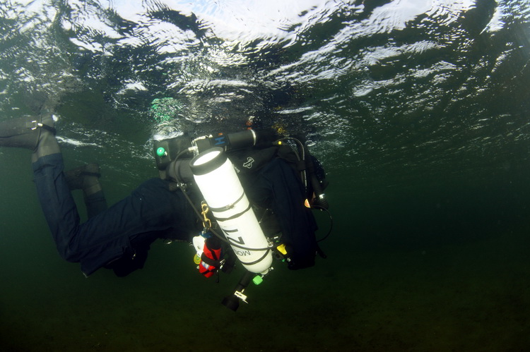 Tjerk op rebreather