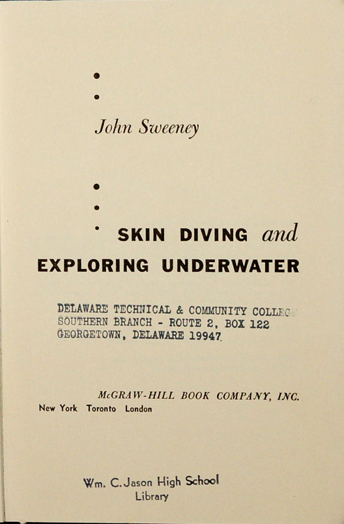 Skin diving and exploring underwater