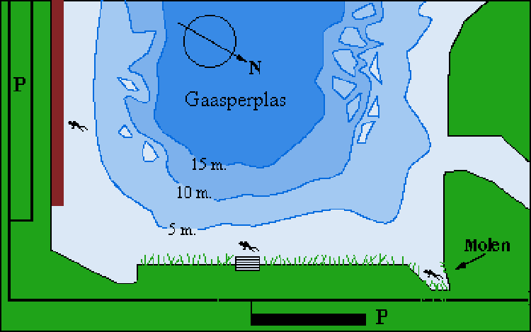 Onderwater kaart Gaasperplas