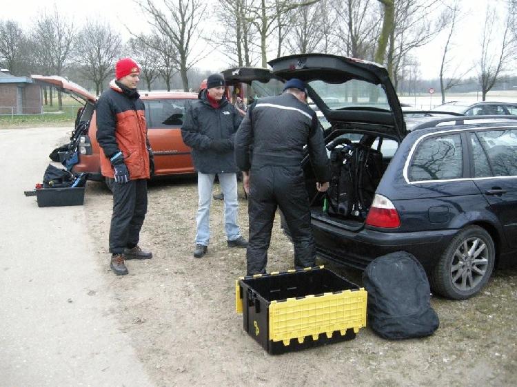 Verzamelen bij Parkeerplaats C - foto door Jos Smits