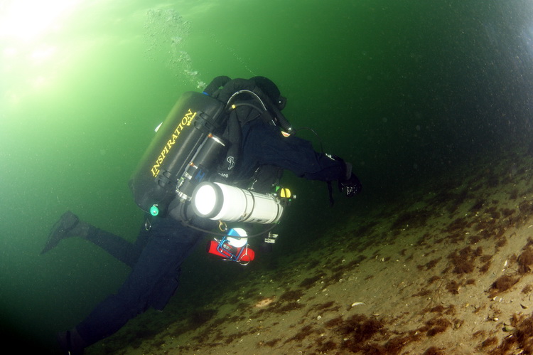 Tjerk op rebreather