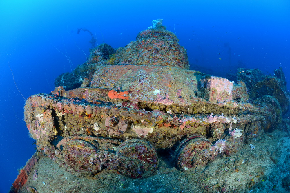 Tank op de San Francisco Maru