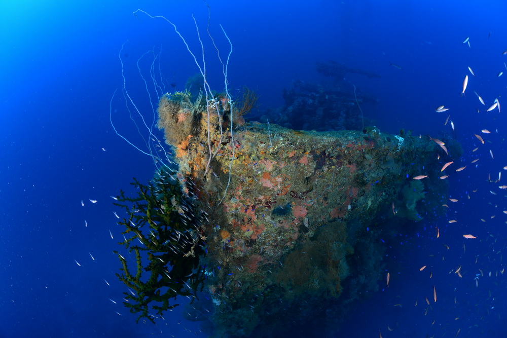 Boeg van de San Francisco Maru